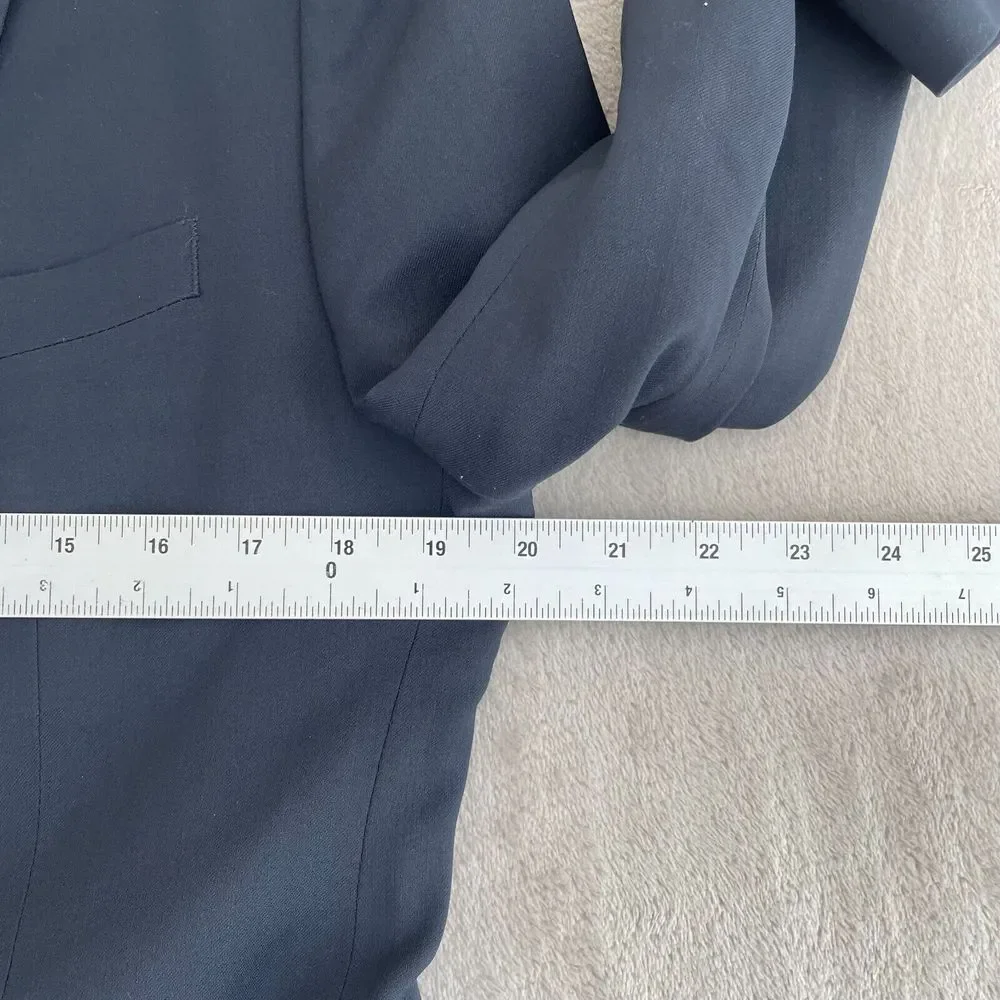 Banana‎ Republic Blazer Men 40R Navy F.LLI Cerruti Tailored Slim Fit Wool Blue